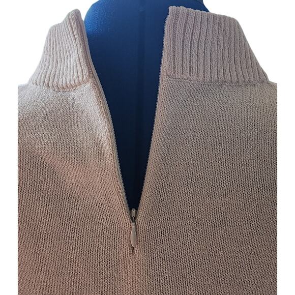 St. John Sport Cream Long Sleeve Turtleneck Sweater, Size Large - Picture 3 of 8